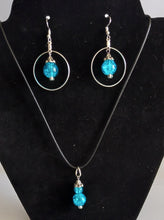Load image into Gallery viewer, Blue Glass Necklace Set | LeMcK Design Studio