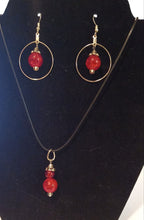 Load image into Gallery viewer, Blue Glass Necklace Set | LeMcK Design Studio