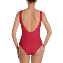 Load image into Gallery viewer, Red Geometric Swimsuit