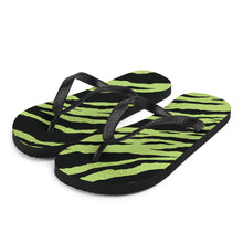 Load image into Gallery viewer, Green and Black Flip-Flops