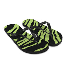 Load image into Gallery viewer, Green and Black Flip-Flops