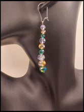 Load image into Gallery viewer, Green Mixed Crystal Glass Earrings ll LeMck Design Studio

