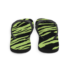Load image into Gallery viewer, Green and Black Flip-Flops
