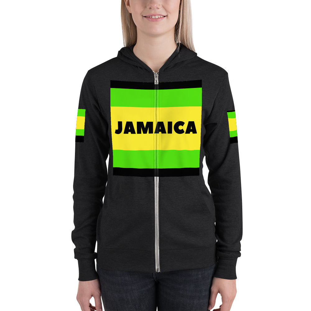 Jamaica Unisex zip hoodie